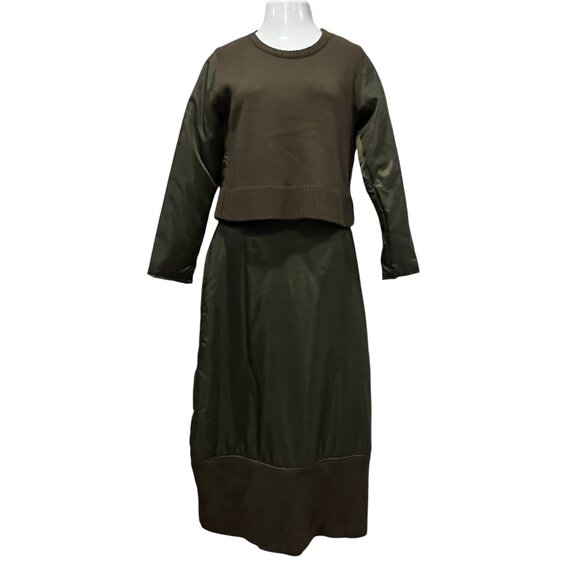 Repeat 2-Piece Midi-Maxi Skirt & Top Set, NWT, Olive Green, XL - Picture 11 of 11